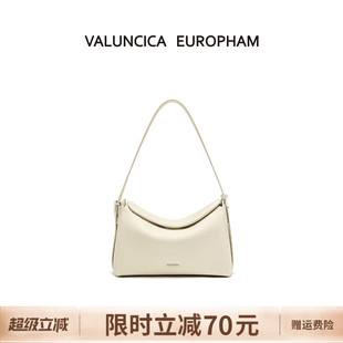 Valuncica 牛皮休闲饭盒包小众斜挎腋下包包女 华伦西亚奶霜包新款