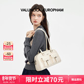 Valuncica 华伦西亚松果包新款 通勤波士顿包单肩腋下保龄球包包女