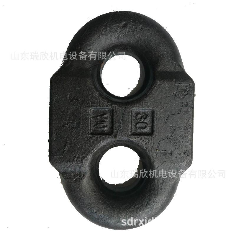 矿用弧齿环厂家现货直供34126煤矿刮板机30x108扁平链接环