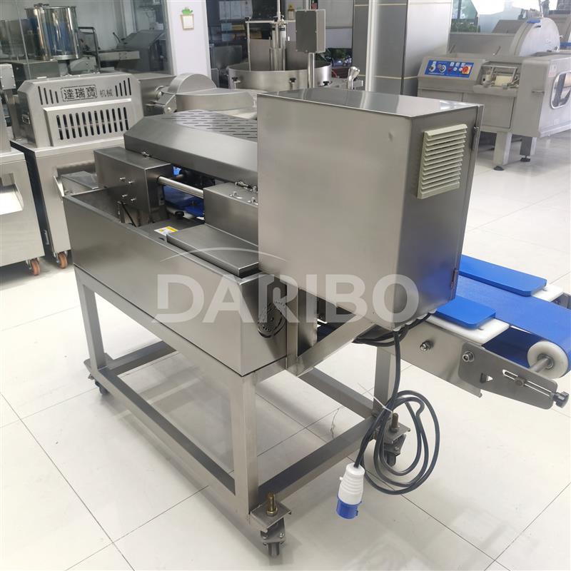 L连续式鲜肉横切片机 商用高速猪腰平剖机 整切整取肉类开片设备