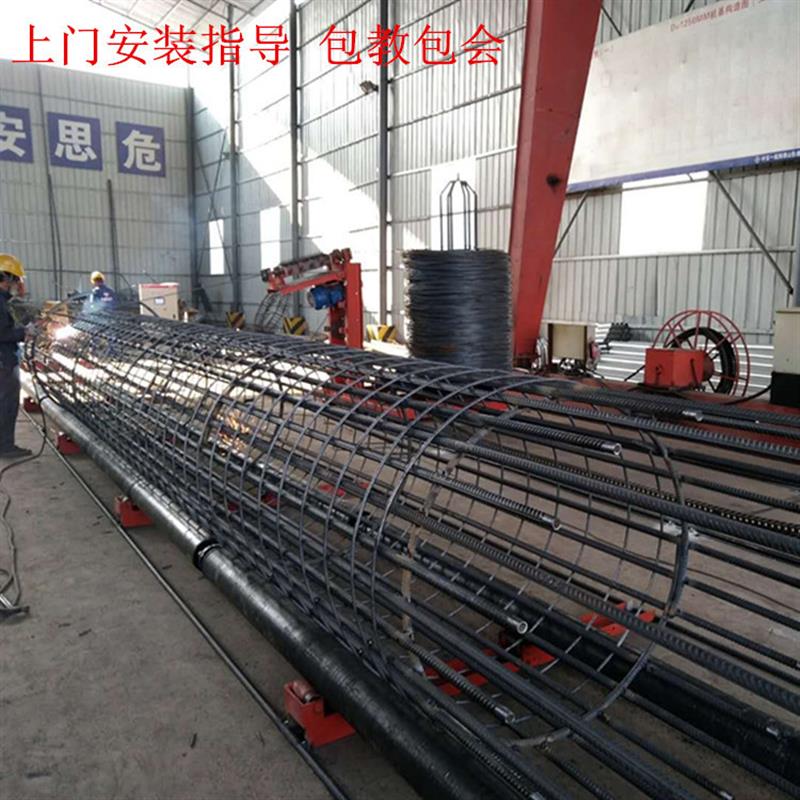 可做型钢筋笼绕筋机滚笼机数控钢筋笼滚笼机箱梁T梁用钢筋笼成型