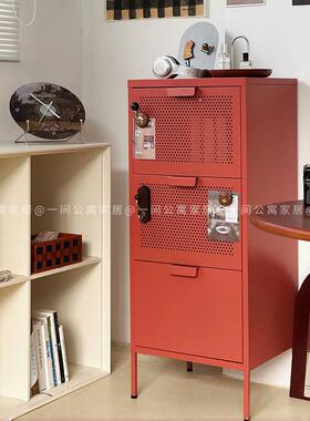 【赠送安装】一间公寓家居铁皮柜斗柜餐边柜抽屉复古钢制铁艺储物