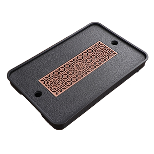 干泡茶盘家用收纳功夫茶具小型托盘石盘泡茶台现代简约套装沥水盘