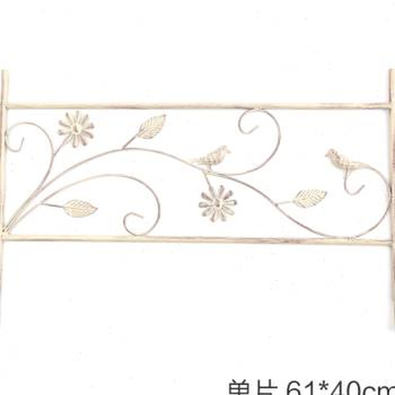 极速促花园铁艺杂货花架爬t藤支架小篱笆隔断栅栏草坪护栏围栏庭