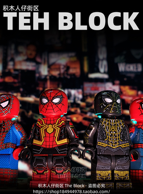 蜘蛛侠英雄无归复仇者超级英雄联盟钢铁侠第三方积木人仔拼装玩具