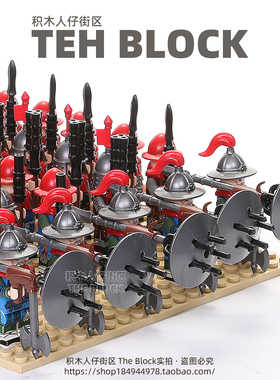 中国潮古代风特种兵大明王朝士兵军事武器第三方积木人仔拼装玩具