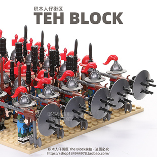 中国潮古代风特种兵大明王朝士兵军事武器第三方积木人仔拼装 玩具