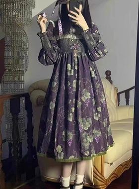 卢瓦尔葡萄园2.0立领op长款洛丽塔lolita连衣裙