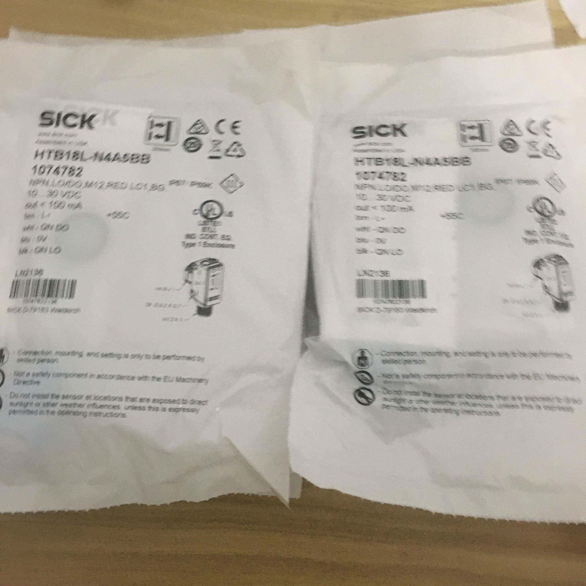 包装德国SICK西克HTB18L-N4A5BB订货号10
