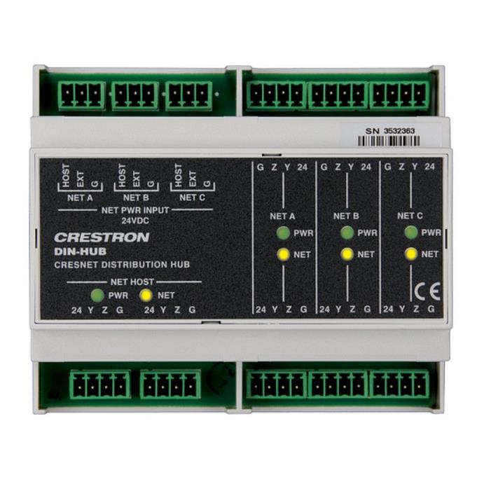 快思聪CrestronDIN-HUB三段式集线器总线加速器全