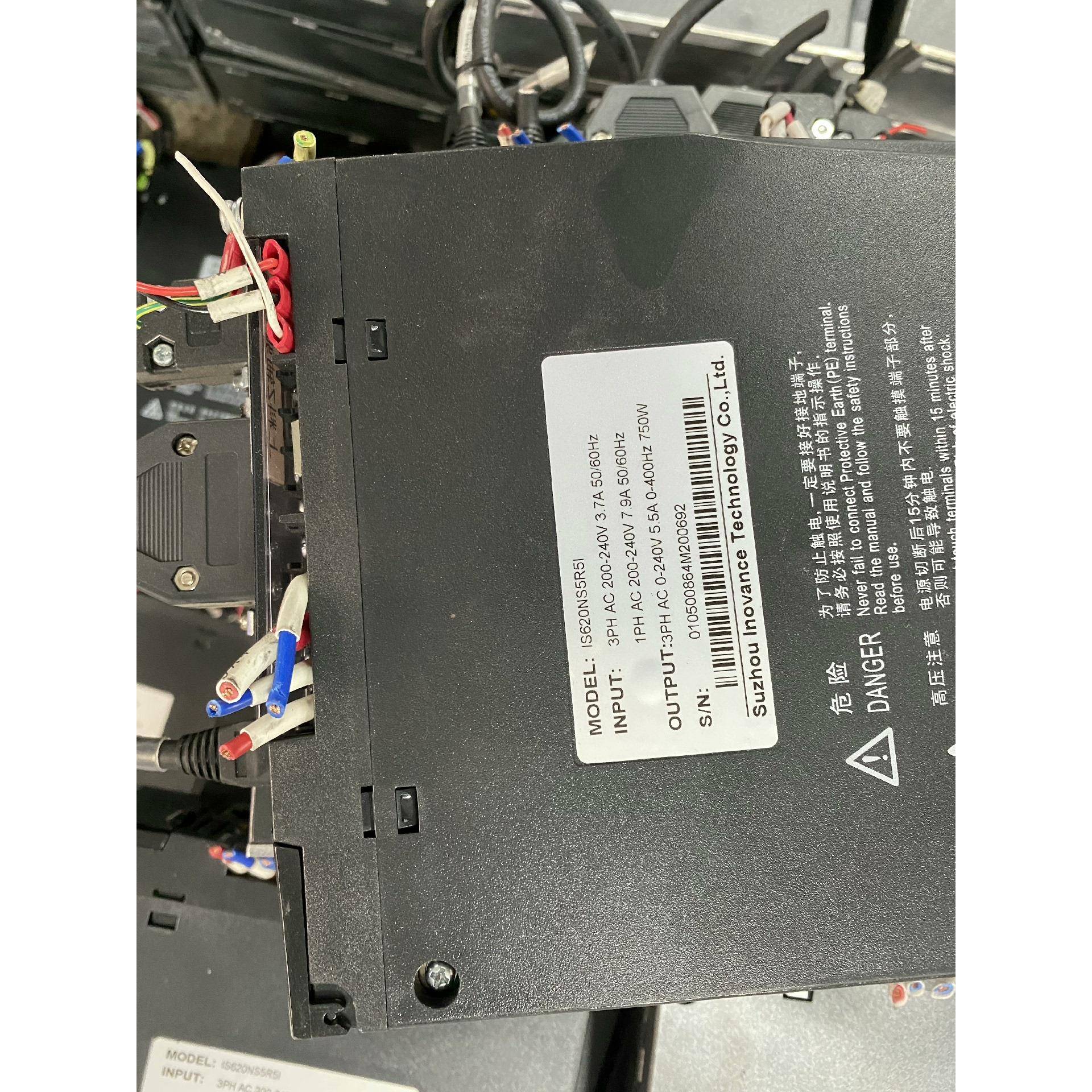 汇川伺服IS620NS5R5I，MS1H1-75B30CB-