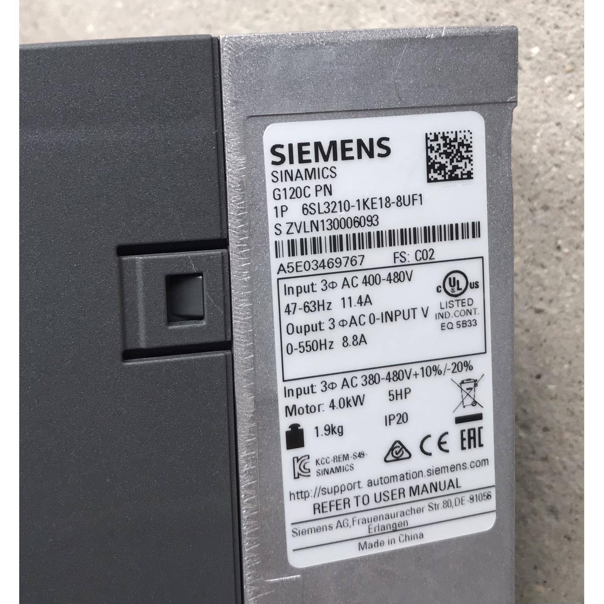 6SL3210-1KE18-8UF1 4KW 6SL3210