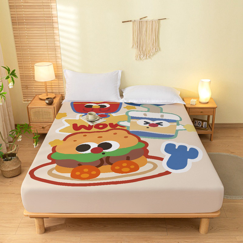 卡通儿童汉堡床笠单件床罩床单全包床罩单品笠床保护罩可定制,床上用品,床笠,淘宝优惠券,粉丝福利购,淘宝优惠卷