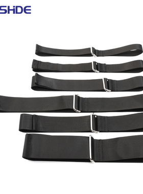 日字拉芯铁扣仿尼龙绑带货物收拉束紧绳器可调节黑色固定捆扎绷带