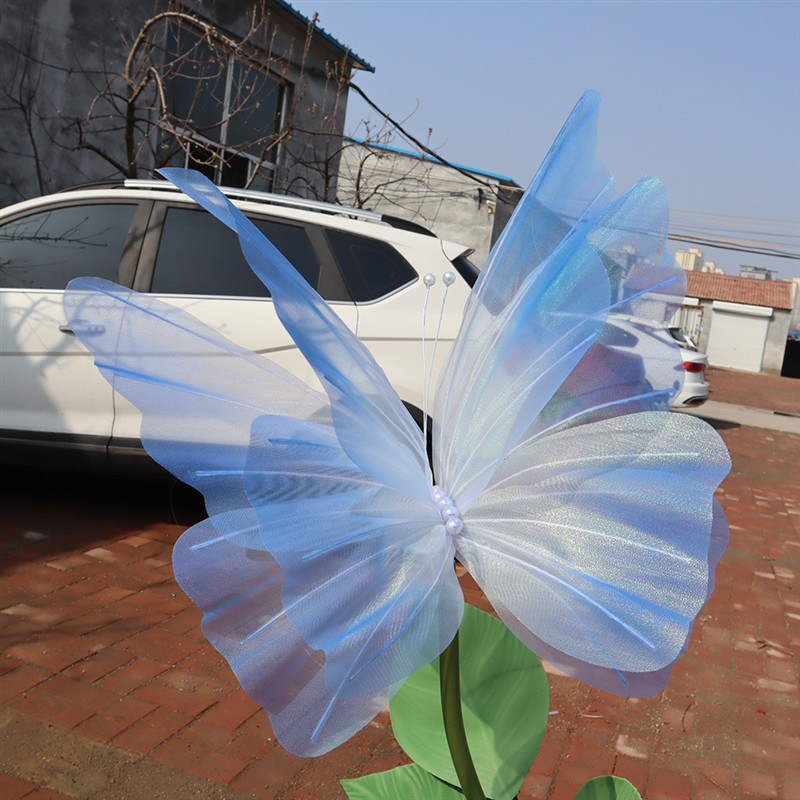 Gradient Simulated Butterfly Large Event Decor Wedding Stage
