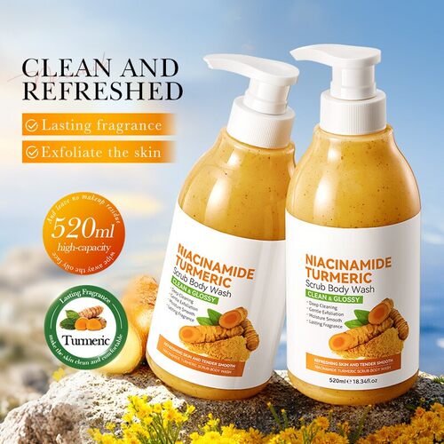 姜黄磨砂沐浴露 Niacinamide Tumeric Scrub Gentle Body Wash