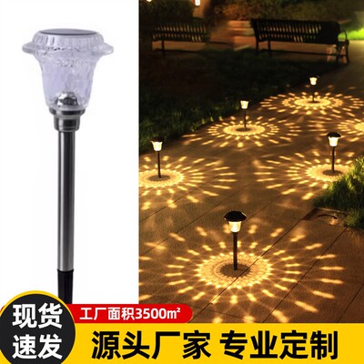 Solar Villa Lawn Light LED Sensor Garden Stake Decor Lamp