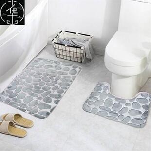 European and American head carpet toilet mat set bathroom