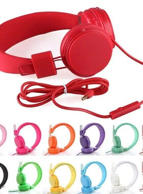 Kids Wired Ear Headphones Stylish Headband Earphones for iPa
