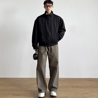 美式复古工装短款夹克