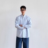 SIIIEND美式 上衣外套 休闲衬衣宽松春秋季 复古条纹衬衫 男日系长袖