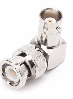 BGEKTOTH RF Coaxial Cable Adapter L-shaped BNC Male Right An