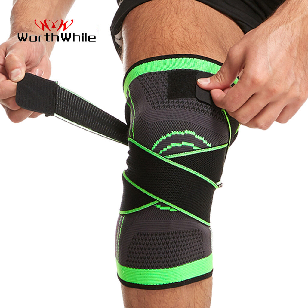 WorthWhile 2 PCS Knee Pads Braces Sports Support Kneepad Men