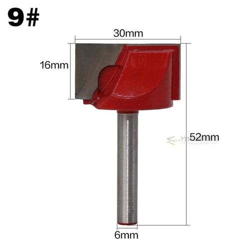*1Pc 6mm Shank CNC Face Mill Router Bits Cleaning Bottom Rou