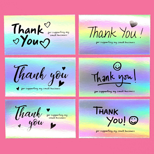 50pcs Thank You for Your Order Business Cards Shopping