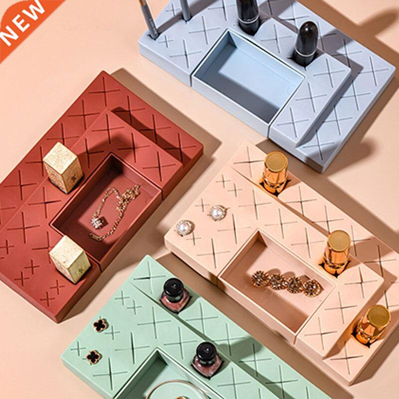 Desktop Cosmetic Lipstick Eyebrow Brush Holder Silicone Lips