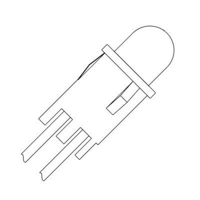 5101H1 [LED Panel Mount Indicators RED DIFFUSED 1/4