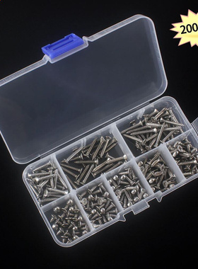 200pcs Self-Tapping Screws M3 304 ainless eel Pan Flat H