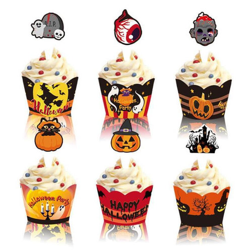 Halloween pumpkin photo prop party decoration cake placards