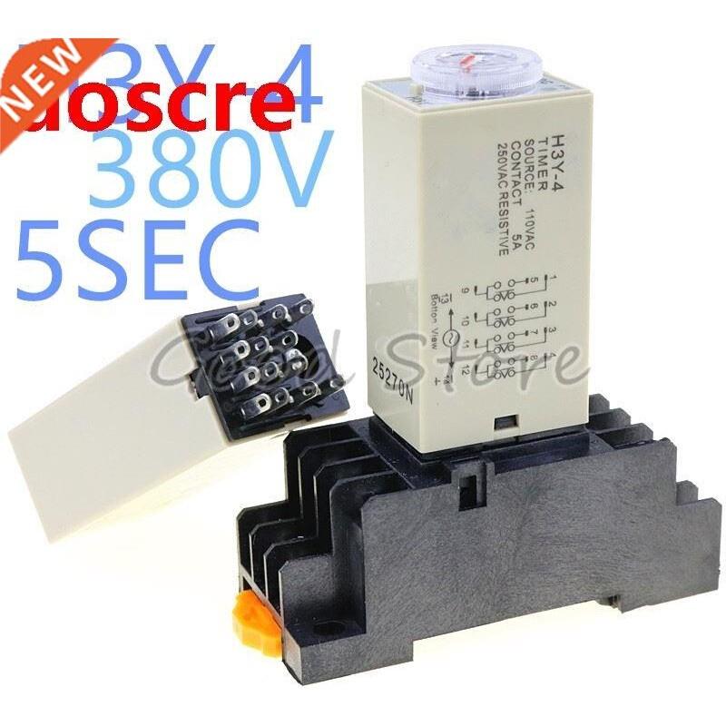 1SET H3Y-4 0-5Sec 380V Time relay power delay controller ST