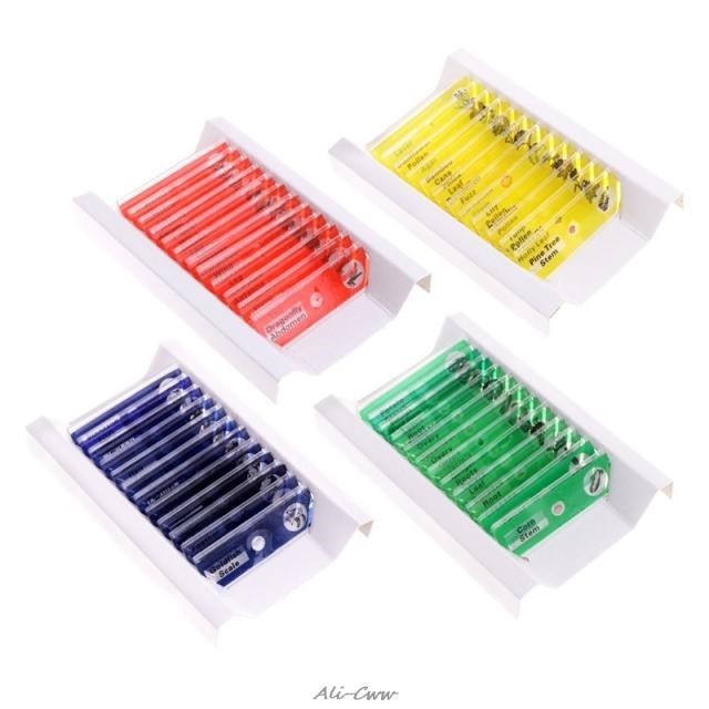 12 Pcs Prepared Microscope Slides Set Specimen 适用于 Studen