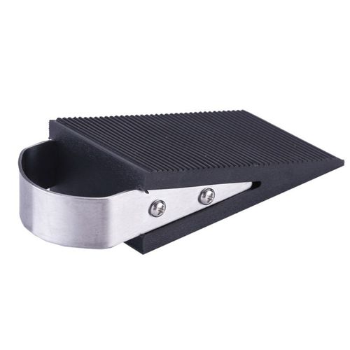 Door Stopper with Rubber & Stainless Steel Wedge Block Guar