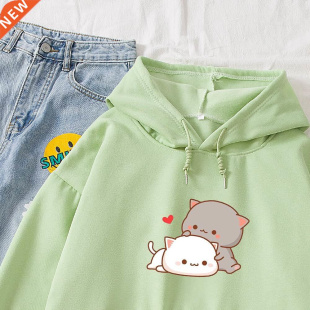 Girl Harajuku Cute Hoodie Loose Cartoon Couple Hoodies Ladie