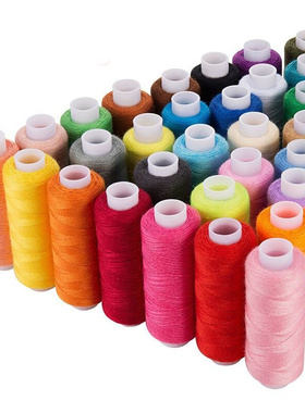 30 Spool Sewing Thread, 250 Yard Each Assorted Spool Threads
