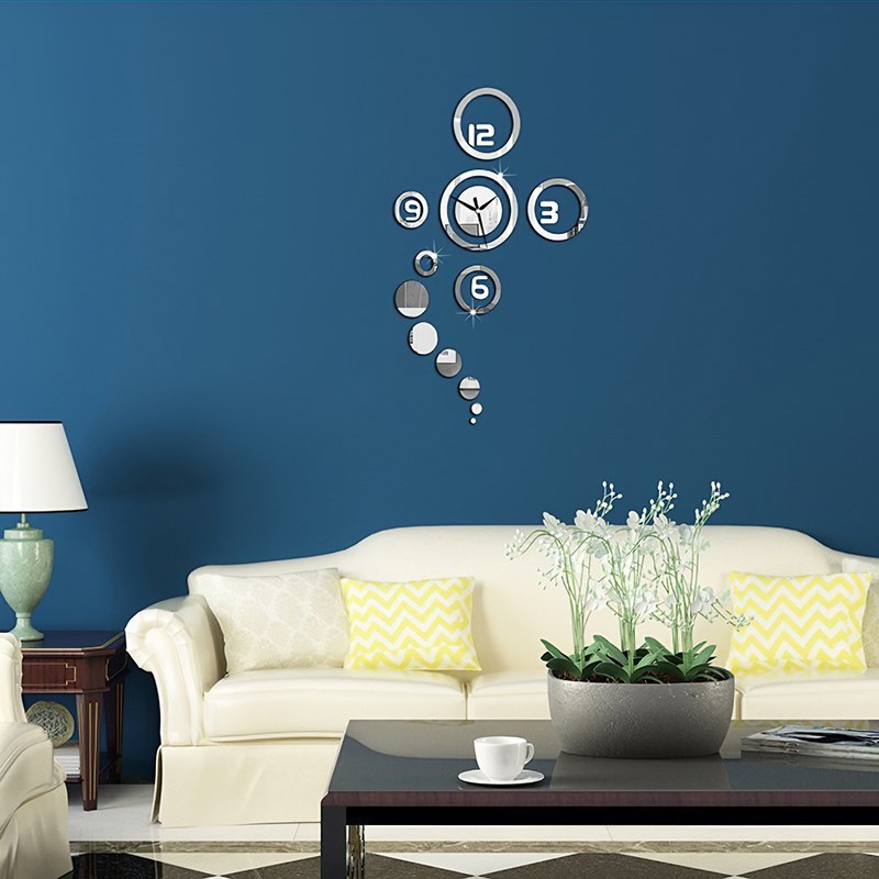 Quartz New Home Decoration Acrylic Mirror Large Wall Clock 3