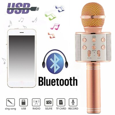 WS858 Professional Condenser Microphone Wireless Karaoke Mi