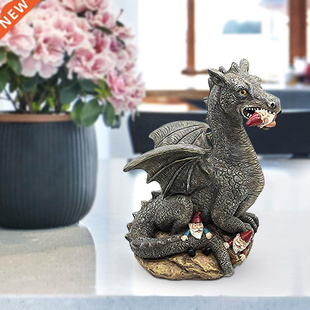 Sculpture Elf Statue Resin Lawn Dragon Landscape Dwarf Gnome