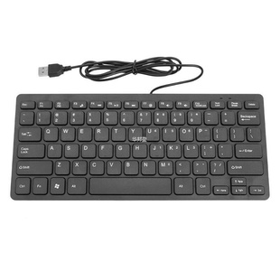 Wired Mini USB Keyboard 78 Key Mini Mute Silent Keyboard Mul