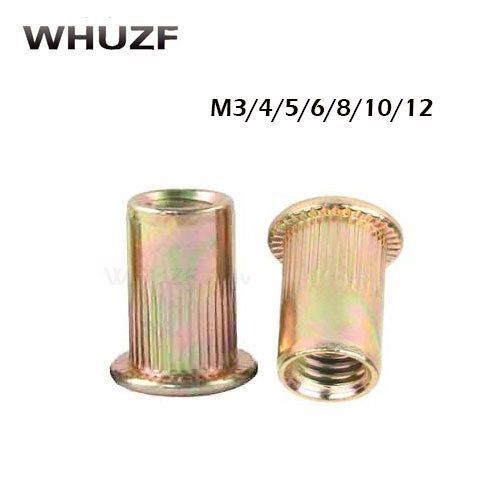 Rivet Nut M3 M4 M5 M6 M8 M10 M12 Hollow Rivet Set Color Zinc