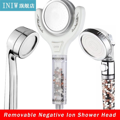 Negative Ion rain shower head Adjustable bath Anion showerhe