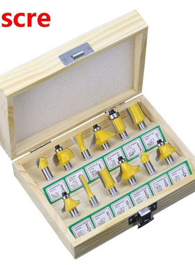 12Pcs Milling Cutter Router Bit Set 8Mm Wood Cutter Carbide