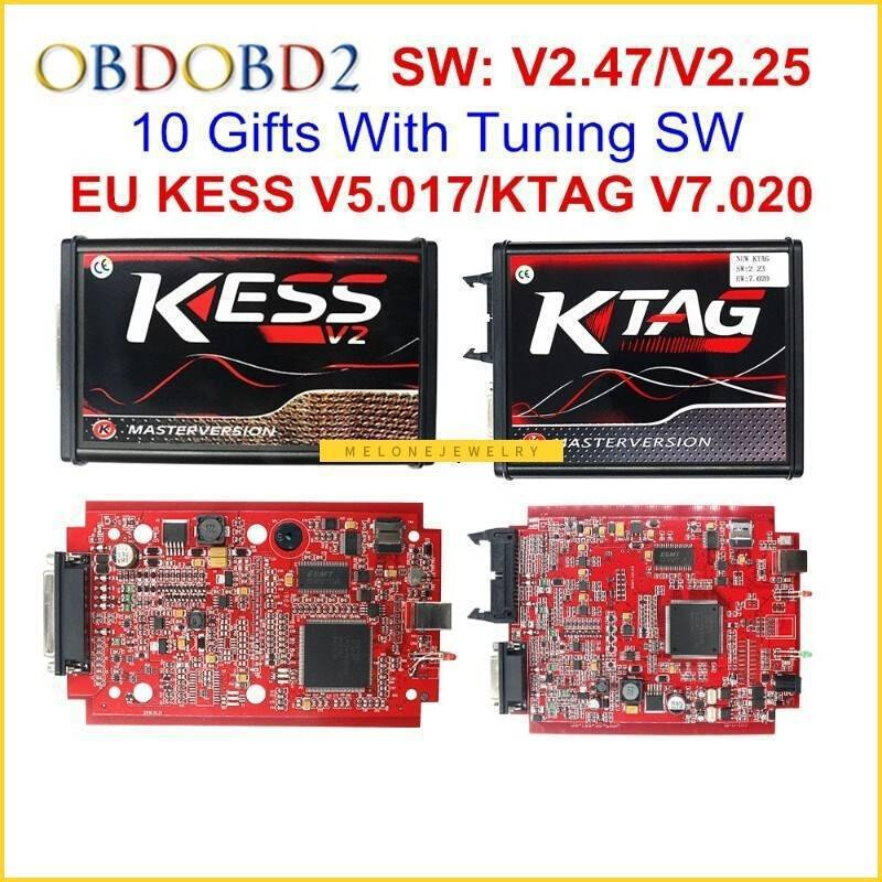 V2.53 Online E Red KESS V2 5.017 Full Master OBD2 Manager跨1