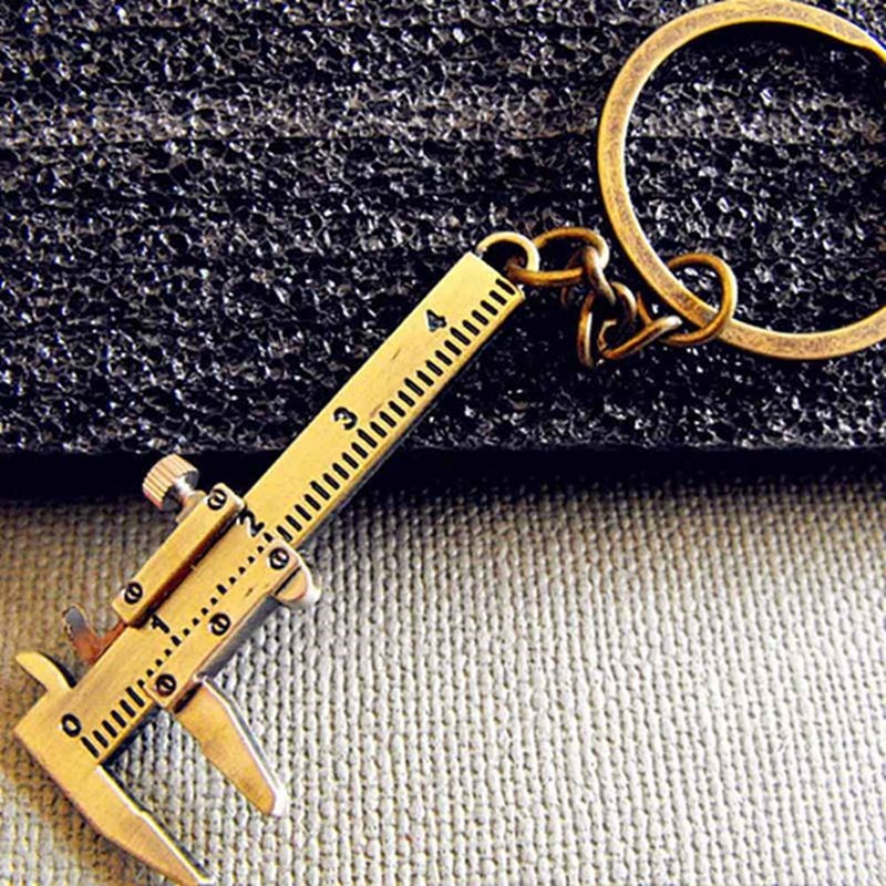 Mini Vernier Caliper Key Ring Car Styling Accessories for ma