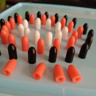 20PCS Syringe Silicone Rubber Cap Needle Cover Injector Seal