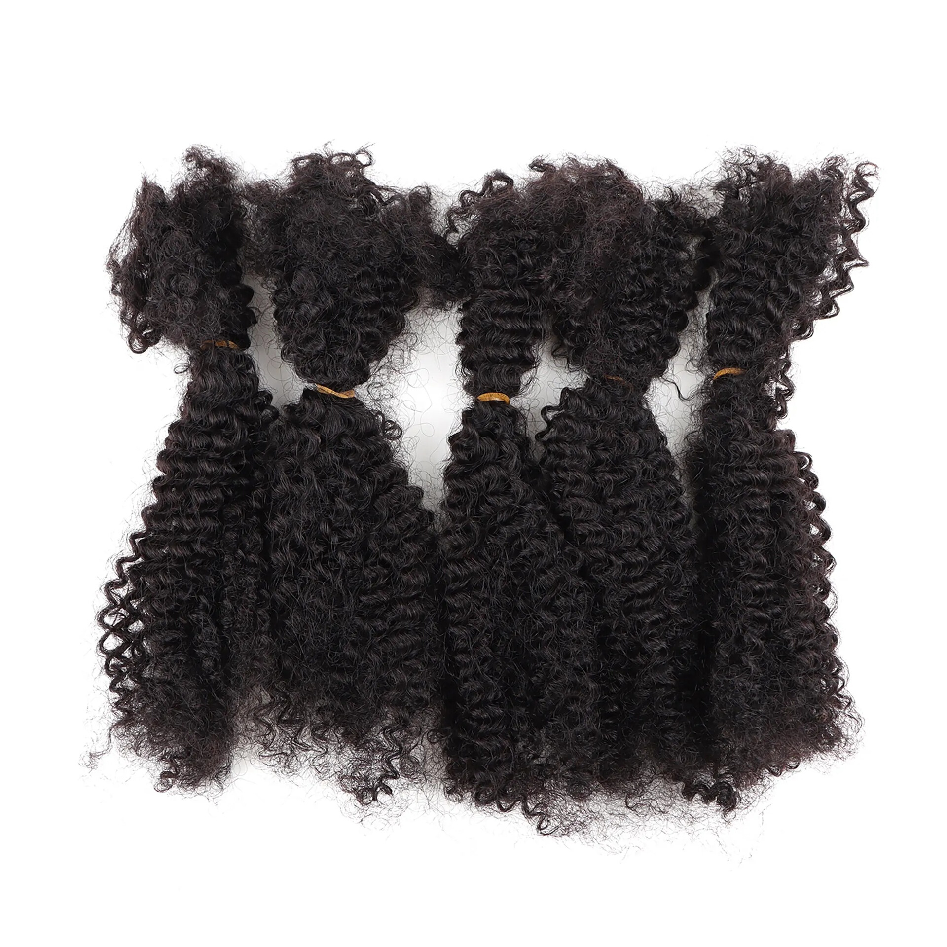 afro kinky braiding hair crochet braids with human hair bulk