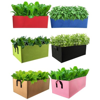 Fabric Raised Felt Cultivation Bag Garden Bed Rectangle Brea